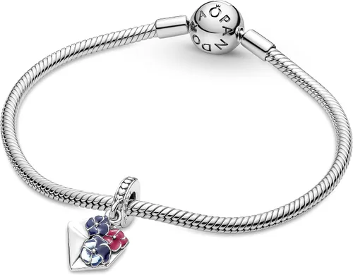 Miniatura 5 de PANDORA 790787C01 - Abalorio colgante de flor de panadería, Plata de ley, circonita