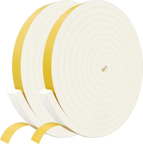 Miniatura 25 de Cinta aislante de espuma Egofix, burletes para puertas y ventanas, cinta adhesiva de espuma negra resistente al clima para puerta corrediza, marco
