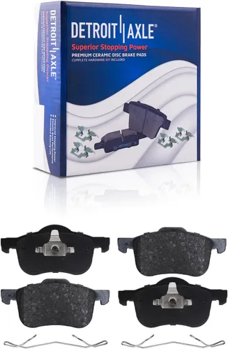 Miniatura 80 de Detroit Axle - Pastillas de freno traseras para Honda Odyssey 2011-2017 Pilot 2007-2013 MDX 2010-2013 ZDX 2010-2013 Pastillas de freno de cerámica