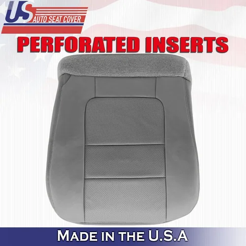 Miniatura 7 de 2001 para Ford F250 F350 Lariat Driver Top & Bottom Perforado Cuero Cubre Gris