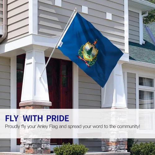 Miniatura 2 de Anley Fly Breeze - Bandera del estado de Vermont de 3 x 5 pies, color vívido a prueba de decoloración, cabecera de lona con doble costura, banderas