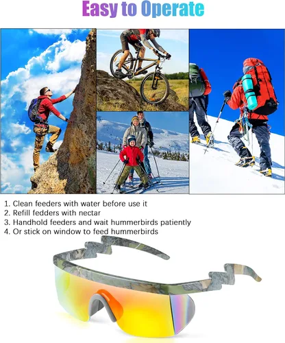 Miniatura 4 de Frienda 3 pares de lentes de sol neón retro semi sin montura de los años 80 y 90 en zigzag, lentes de sol arcoíris para hombres y mujeres