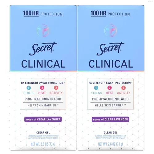 Miniatura 16 de Secret Clinical Strength Antiperspirant Deodorante para mujer, 3X Protección contra el estrés, 72 horas de protección contra el sudor y el olor