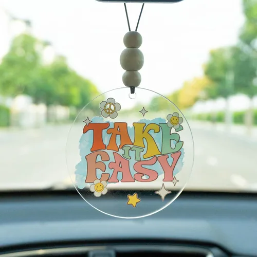 Miniatura 8 de Talataca Adorno plano 2D cristiano para automóvil y cuentas de madera, citas inspiradoras con cuentas, accesorios para espejo retrovisor, colgante 37