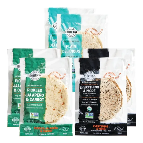 Miniatura 19 de Eureka Tortilla Organic Everything & More Tortillas de harina Tortillas artesanales orgánicas Mini granos enteros de 6 pulgadas Veganas, sin
