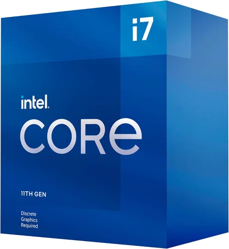 Intel® Procesador de escritorio Core™ i7-11700F de 8 núcleos de hasta 4,9 GHz LGA1200 (Intel® serie 500 y chipset selecto serie 400) 65 W