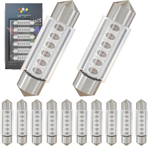 Miniatura 9 de Bombilla LED Festoon C5W de 38mm 39mm DE3425 DE3423 Bombillas LED Ámbar Amarillo Festoon 6418 6411 6423 Bombilla LED DC 12V para Luces Interiores