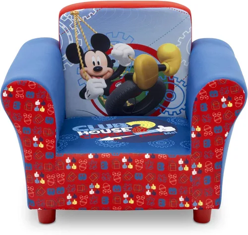 Miniatura 5 de Delta Children Juego de mesa y silla para niños (2 sillas incluidas), ideal para artes y manualidades, merienda y silla tapizada, Mickey Mouse