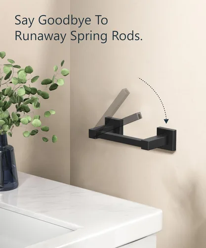 Miniatura 63 de FORIOUS Soporte de pared para papel higiénico, soporte de rollo de papel higiénico de doble poste giratorio de acero inoxidable para baño, Blanco