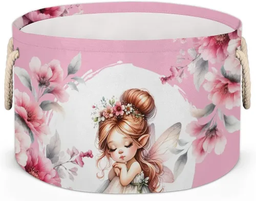 Miniatura 44 de Cesta de almacenamiento redonda grande de béisbol, canasta de almacenamiento circular plegable para béisbol, con asa para niños, manta de juguetes