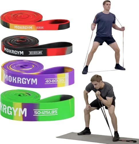 Miniatura 6 de Banda de resistencia: goma natural, hipoalergénica y duradera, portátil para el hogar, gimnasio y entrenamientos al aire libre, ejercicio