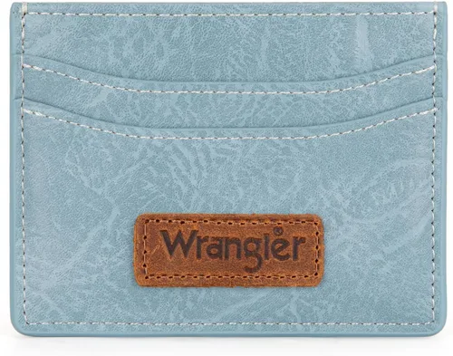 Miniatura 11 de Montana West X Wrangler - Tarjetero para mujer, con bloqueo RFID, llavero con ventana de identificación y bolsillo con cremallera para monedas
