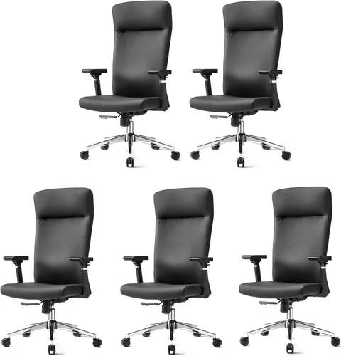 Miniatura 9 de EUREKA ERGONOMIC Eris - Silla de escritorio de cuero con respaldo alto, silla ejecutiva para computadora con reposabrazos ajustables 4D