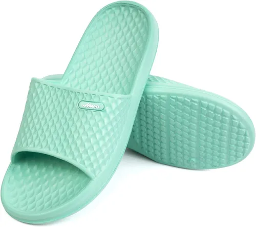 Miniatura 8 de FUNKYMONKEY - Pantuflas de baño antideslizantes para mujer, uso interior o playa.