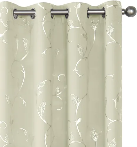 Miniatura 89 de BUHUA Cortinas Opacas de 63 Pulgadas de Largo, 2 Paneles con Aislamiento Térmico, Tratamiento de Ventana para Dormitorio, Cortinas Oscurecedoras