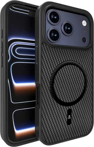 Miniatura 15 de ONES Funda delgada para iPhone 11 Pro Max, cubierta ultra delgada con patrón de fibra de carbono, funda protectora a prueba de golpes con diseño