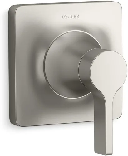 Miniatura 4 de KOHLER T28130-4-BL Venza MasterShower - Válvula de transferencia con manija de palanca, grifo de baño de una sola manija, negro mate