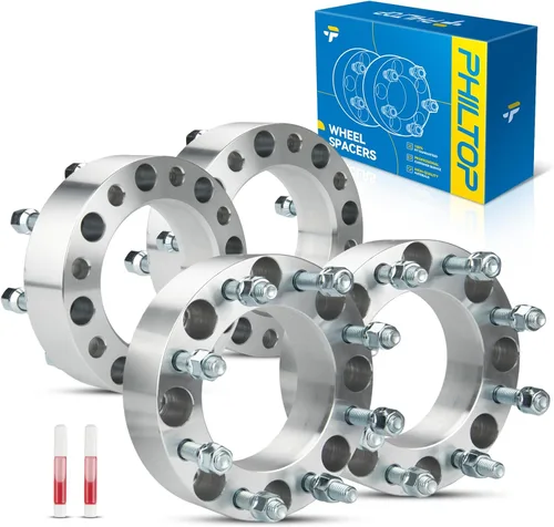 Miniatura 39 de PHILTOP Espaciador de rueda de 4 x 4 de 2 pulgadas, espaciadores de rueda centrados en las lengüetas para Polaris Trail Boss 330 2003-2013, Trail