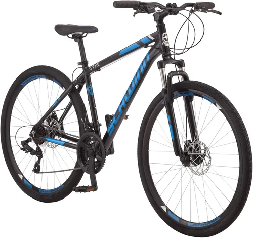 Miniatura 11 de Schwinn GTX Comfort - Bicicleta híbrida para adultos, para hombres y mujeres, bicicleta deportiva doble, ruedas de 700c, marco de aluminio ligero