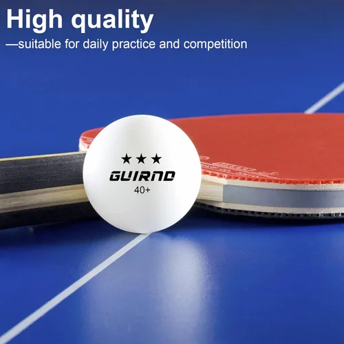 Miniatura 3 de 20 paquetes de pelotas de ping pong, pelotas de tenis de mesa de 3 estrellas, más de 40 pelotas de pong para competencia y juego recreativo, pelota