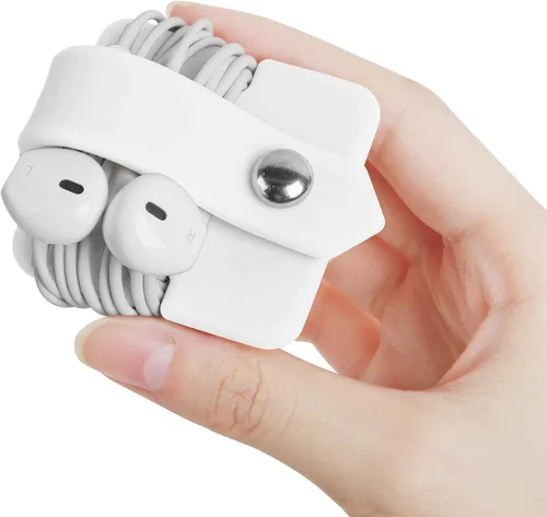 Miniatura 21 de Organizador de Cables con Soporte para Auriculares, Enrollador de Auriculares, Organizador de Auriculares, Auriculares para Auriculares, Enrollador
