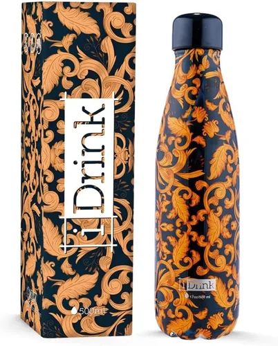 Miniatura 7 de IDRINK® Botella térmica revolucionaria, 2 paredes, botella de acero inoxidable, 16.9 fl oz UNICORN