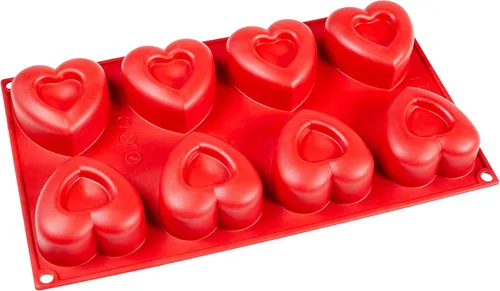 Miniatura 8 de Fat Daddio's SMF-021 - Utensilios de silicona para hornear de 8 cavidades Baba (3.1 oz)