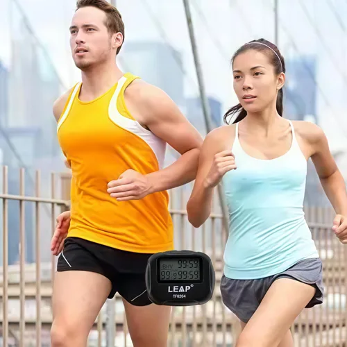 Miniatura 3 de Temporizador de intervalos para HIIT Run Boxing Yoga – Pantalla LCD de vibración y alarma, cronómetro, temporizador de repetición para entrenamiento