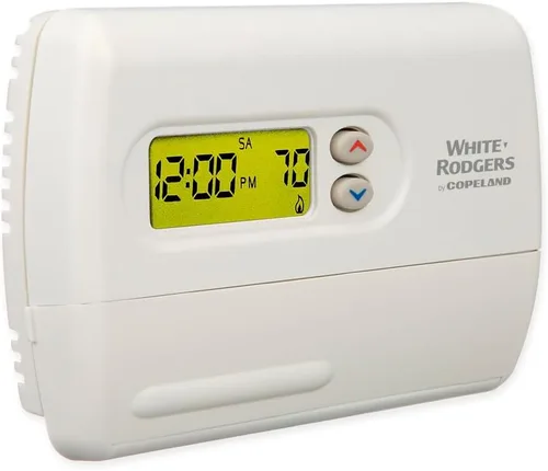 Miniatura 3 de Emerson Termostato digital programable con bomba de calor 1F82-261, 5-2 días, color blanco