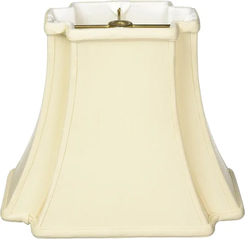 Royal Designs - Pantalla rectangular de diseño de esquina invertida, color beige, (6 x 4) x (10 x 7) x 8.5 pulgadas