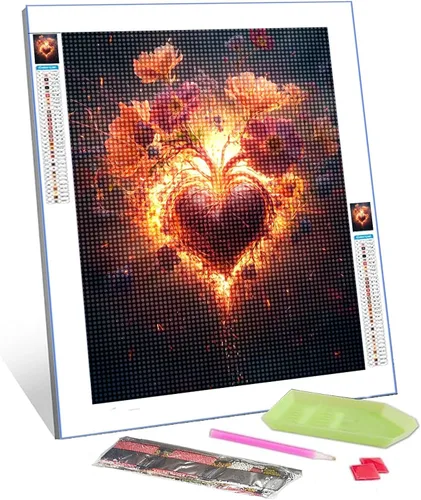 Miniatura 12 de TUMOVO Pintura mecánica de diamantes de corazón DIY 5D, kit de numeración, anatomía humana, cristal de diamantes de imitación, obra de arte mágica