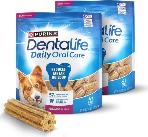 Miniatura 13 de DentaLife Daily Oral Care Golosinas para Perros para Perros Pequeños y Medianos, Golosina Dental Masticable para Refrescar el Aliento y Combatir