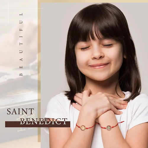 Miniatura 7 de Pulsera de San Benito de 20 piezas hecha a mano con nudo rojo ajustable para mujeres niñas y hombres Enlace