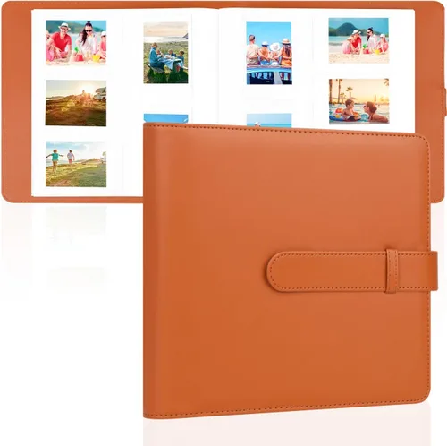 Miniatura 14 de Álbum de fotos de 256 bolsillos para cámara Fujifilm Instax Mini, libro de fotos con cubierta de cuero para fotos Polaroid, álbum de fotos de 2x3