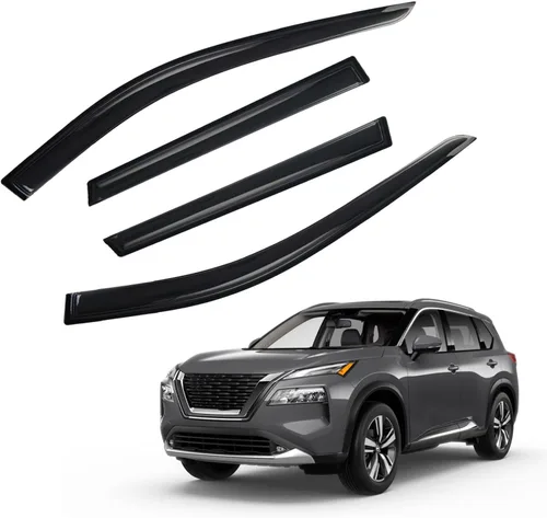 Miniatura 30 de Protectores de lluvia compatibles con modelos Trailblazer/GMC Envoy 2002-2009 para 5 pasajeros, visera de ventana lateral, deflector de viento