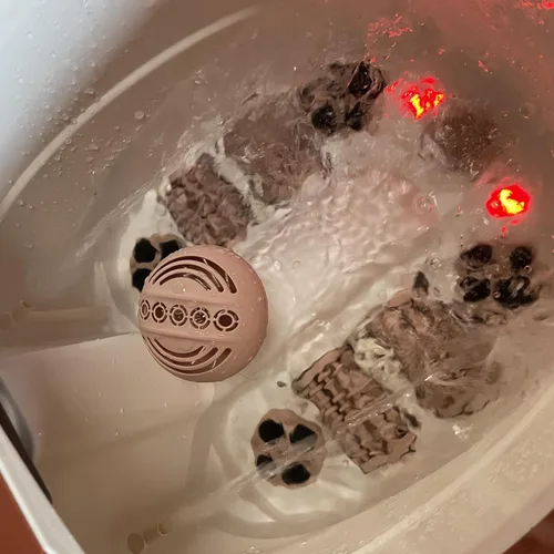 Miniatura 6 de Carepeutic Masajeador automático de agua con masaje de calor, burbujas y rodamiento, bañera eléctrica de remojo de pies con calentamiento de agua