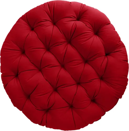 Miniatura 9 de Sorra Home - Cojín con mechones Papasan - Cojín redondo cómodo para silla Bucket & Moon - Cojín de piso con espuma suave para muebles