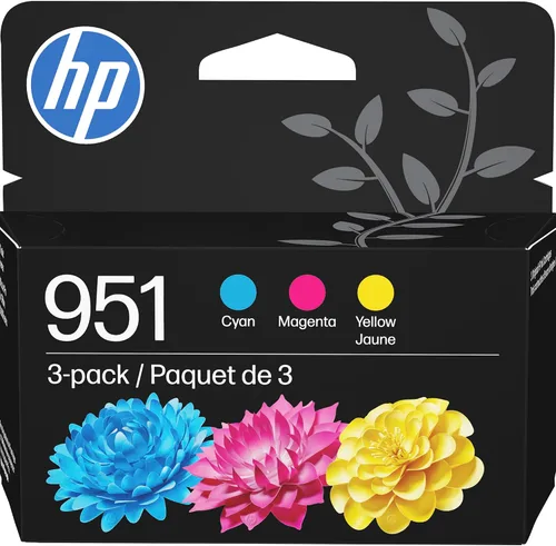 3 cartuchos HP 951 cyan, magenta y amarillo originales (CR314FN)