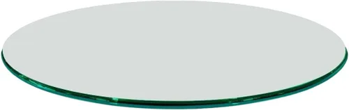 Miniatura 47 de Fab Glass - Mesa redonda de cristal de 48 in, grosor de 3/4 in, cristal pulido plano templado, Vidrio, Transparente