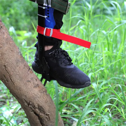Miniatura 5 de HongK - Juego de picos de escalada de árboles Cinturón ajustable de seguridad Cordón Cuerda de rescate Cinturón 2 engranajes [P/N: ET-OUTDOOR002-RAW]