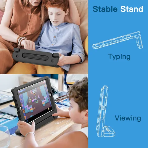 Miniatura 8 de JETech Funda para iPad de 10.2 pulgadas (9ª/8ª/7ª generación, 2021/2020/2019) con protector de pantalla integrado, a prueba de golpes, funda Negro
