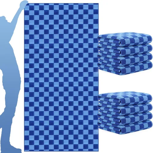 Miniatura 15 de EBOOT Paquete de 10 toallas de playa de gran tamaño, toallas de piscina, toallas de microfibra de secado rápido para adultos, mujeres, hombres, Azul