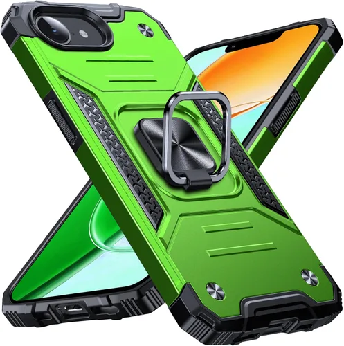 Miniatura 75 de Anqrp Funda resistente para iPhone 6/7/8/SE/SE2 con soporte de anillo mejorado y agarre, grado militar, a prueba de golpes, resistente y robusta