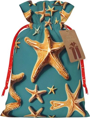 Miniatura 10 de MDATT Bolsas de regalo con cordón de playa y mar, bolsas de regalo de 5 x 7 pulgadas para bodas, Navidad, cumpleaños, decoración de Halloween