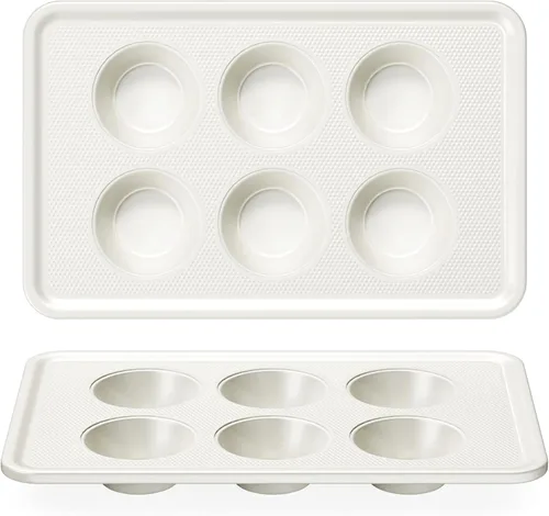 Miniatura 12 de HONGBAKE Mini molde para magdalenas de 48 tazas, molde pequeño para magdalenas, molde antiadherente prémium para hornear tarta de queso, apto