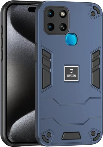 Miniatura 32 de Funda compatible con Huawei Y9 Prime (2019), compatible con Huawei Y9 Prime (2019) 4G STK-L21 2 en 1 [PC duro + TPU], funda de teléfono azul