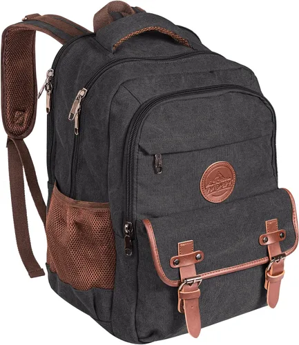Miniatura 9 de Ama Dablam Mochila de lona original de alta calidad/portátil de 17 pulgadas/XL-30L/muchos bolsillos, cremalleras fuertes, algodón grueso, viajes