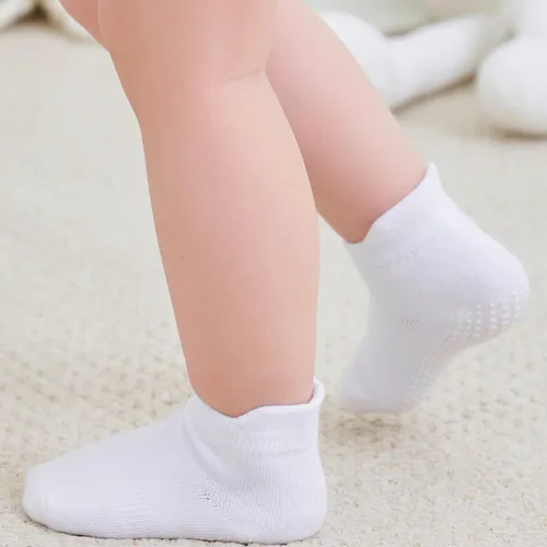 Miniatura 3 de Zaples - Calcetines altos hasta el tobillo para bebé con base antideslizante, unisex