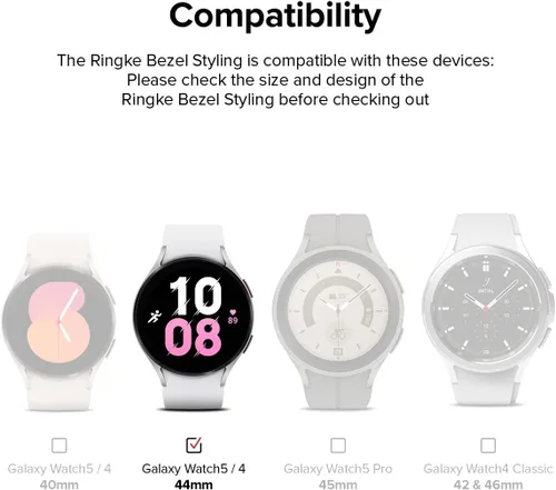 Miniatura 2 de US VAR - Bisel Ringke compatible con Samsung Galaxy Watch 4 1.732 in