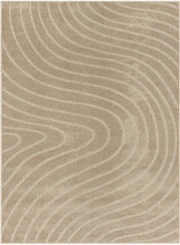 Miniatura 9 de LUXE WEAVERS Alfombra de Área Moderna Geométrica de Ondas Beige 2x3